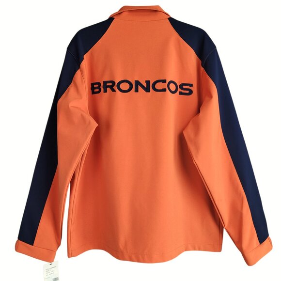NFL Denver Broncos Jacket Coat Men's L Soft Shell Full Zip Football Sports G-lll - Picture 3 of 14